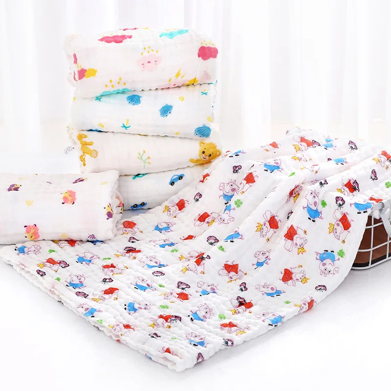 Pure Cotton Class A Six-layer Gauze Baby Bath Towel Baby Non-fluorescent Soft Cartoon Printing Child Blanket
Pure Cotton Class A Six-layer Gauze Baby Bath Towel Baby Non-fluorescent Soft Cartoon Printing Child Blanket