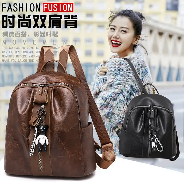 Qian yi niao Retro WOMEN'S Backpack 2019 New Style Versatile Student Backpack Travel Bag
Qian yi niao Retro WOMEN'S Backpack 2019 New Style Versatile Student Backpack Travel Bag