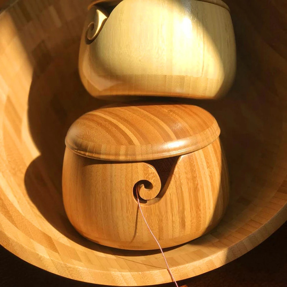 Деревянная миска для вязания крючком керамическая деревянная сумка клевера