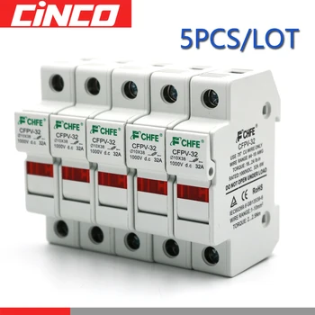 5PCS/LOT Parallel Fuse Holder 10*38mm High Voltage Solar PV 1000V DC Fusible Fuses 5 10 15 20 30 A Protection For Solar System
5PCS/LOT Parallel Fuse Holder 10*38mm High Voltage Solar PV 1000V DC Fusible Fuses 5 10 15 20 30 A Protection For Solar System