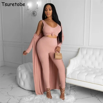 Tsuretobe Ribbed 3 Piece Set Women Crop Top Skinny Pants + Cardigan Set Casual Matching Sets 2020 Elegant Fall Clothes For Women
Tsuretobe Ribbed 3 Piece Set Women Crop Top Skinny Pants + Cardigan Set Casual Matching Sets 2020 Elegant Fall Clothes For Women