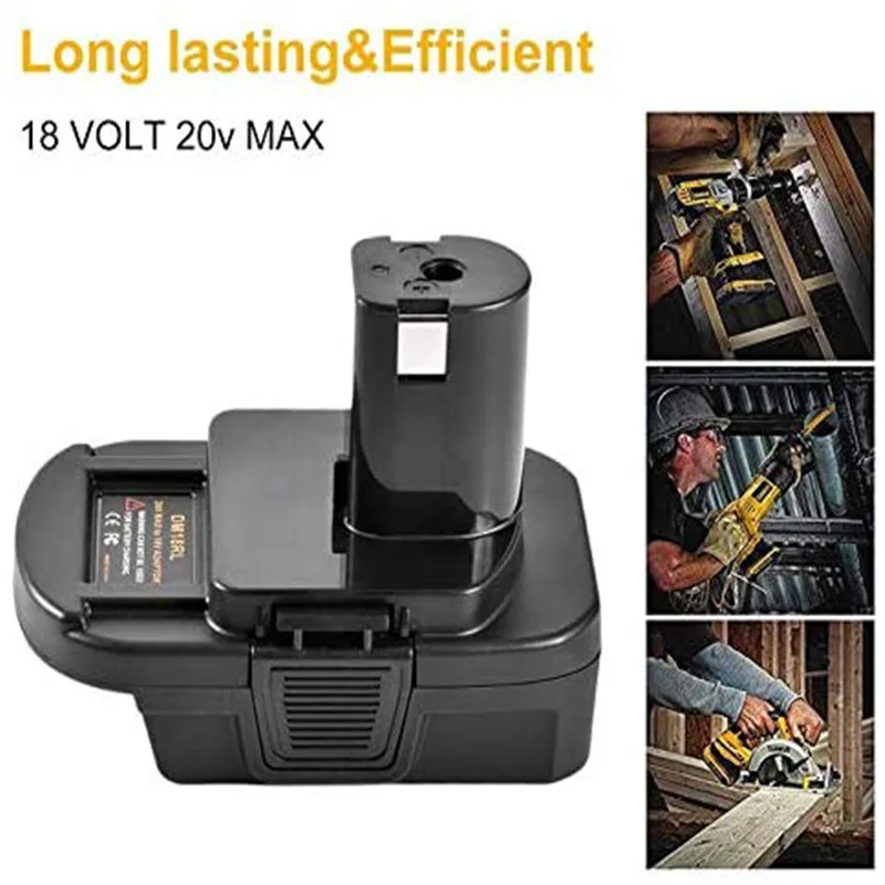 DM18RL адаптер преобразователя батареи USB DM20ROB для RYOBI преобразователь DEWALT 20 в Milwaukee