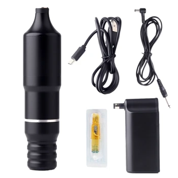 DC Interface Professional Tattoo Pen Rotary Tattoo Machine for Cartridge Needles Tattoo Supplies with Mobile Power 
DC Interface Professional Tattoo Pen Rotary Tattoo Machine for Cartridge Needles Tattoo Supplies with Mobile Power