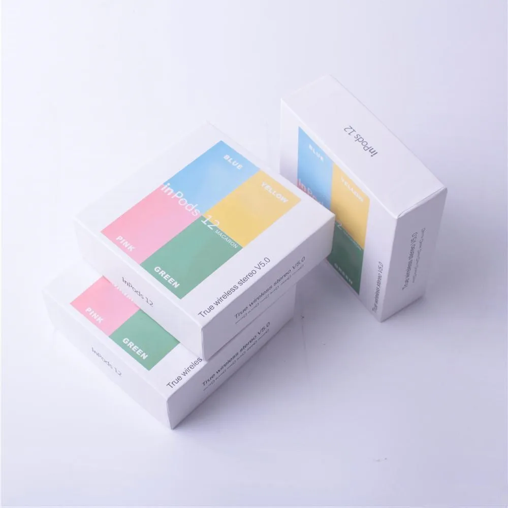 Wireless Bluetooth Headphone i12 TWS inpods 12 Macaron V5.0 Stereo Earphones Sports Sweatproof Headphone Touch Earbuds Pop up
Wireless Bluetooth Headphone i12 TWS inpods 12 Macaron V5.0 Stereo Earphones Sports Sweatproof Headphone Touch Earbuds Pop up