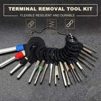 21 Pcs Car Terminal Removal Kit Wiring Crimp Connector Pin Extractor Puller Terminal Repair Professional Tools Kit Accessories
21 Pcs Car Terminal Removal Kit Wiring Crimp Connector Pin Extractor Puller Terminal Repair Professional Tools Kit Accessories