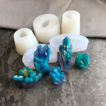 Crystal Cluster Modeling Silicone Mold Polymer Clay Plaster Casting Mold Epoxy Resin Rock Geode Making designer DIY Jewelry kit
Crystal Cluster Modeling Silicone Mold Polymer Clay Plaster Casting Mold Epoxy Resin Rock Geode Making designer DIY Jewelry kit