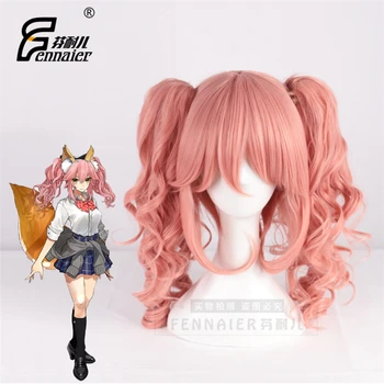 Fate/Grand Order women Tamamo no Mae cosplay wig FGO Tamamo no Mae role play styled hair wavy ponytails
Fate/Grand Order women Tamamo no Mae cosplay wig FGO Tamamo no Mae role play styled hair wavy ponytails