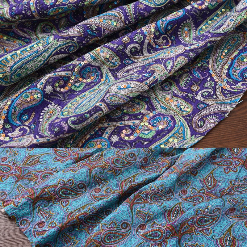 Italian Woven Silk Jacket Silk Fabric 1.4 m Wide Printing Folklore Style + Sequin Heavy Silk Fabric
Italian Woven Silk Jacket Silk Fabric 1.4 m Wide Printing Folklore Style + Sequin Heavy Silk Fabric