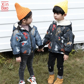 XINBAO 2019 fashion Thick Hooded Cotton Baby Jacket for Girls Kids winter jacket Hooded children Coat Warm parka boys casual 
XINBAO 2019 fashion Thick Hooded Cotton Baby Jacket for Girls Kids winter jacket Hooded children Coat Warm parka boys casual