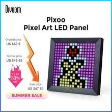 Divoom Pixoo Digital Photo Frame Alarm Clock with Pixel Art Programmable LED Display, Neon Light Sign Decor, New Year Gift 2021 Divoom Pixoo Digital Photo Frame Alarm Clock with Pixel Art Programmable LED Display, Neon Light Sign Decor, New Year Gift 2021