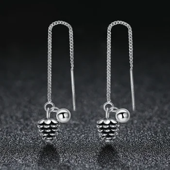 Pinecone Long Drop Earrings for Women 925 Sterling Silver Earrings Women Pine Nuts Vintage Tibetan Silver 925 Earrings Female
Pinecone Long Drop Earrings for Women 925 Sterling Silver Earrings Women Pine Nuts Vintage Tibetan Silver 925 Earrings Female