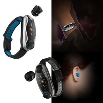 2 in 1 Smart Bracelet Wireless Bluetooth 5.0 Headset Combo Running Music Wristband Earphone Heart Rate Fitness Tracker
2 in 1 Smart Bracelet Wireless Bluetooth 5.0 Headset Combo Running Music Wristband Earphone Heart Rate Fitness Tracker