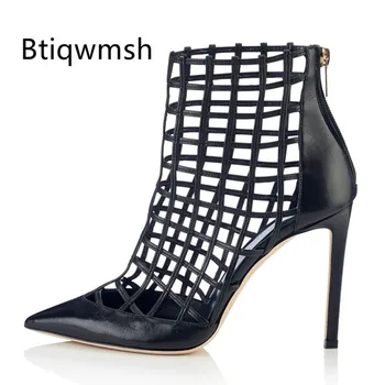 2020 Sexy Summer Ankle Boots Women Pointed Toe Cut Out Thin High Heel Shoes Woman Sexy Dress Shoes
2020 Sexy Summer Ankle Boots Women Pointed Toe Cut Out Thin High Heel Shoes Woman Sexy Dress Shoes