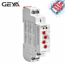 Frete grátis geya GRV8-01 relé de tensão monofásica ajustável sobre ou sob a proteção da tensão do monitor relé com display led(China)