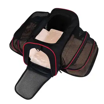 Cat Carrier,Portable Airplane Pet Dog Carrier Soft Double Sided Expandable Travel Carriers Bag Dogs Cats Kittens Puppies & Small
Cat Carrier,Portable Airplane Pet Dog Carrier Soft Double Sided Expandable Travel Carriers Bag Dogs Cats Kittens Puppies & Small