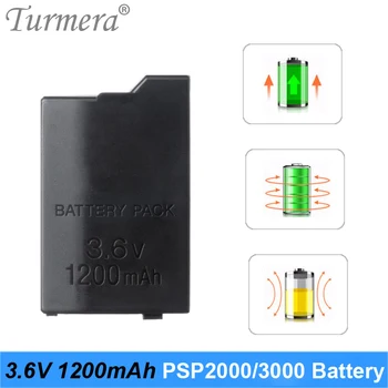 Turmera 1200mAh 3.6V Lithium Li-ion Rechargeable Battery Pack Replacement for PSP-2000 PSP-3000 in Series of 3001 3004 3008 2004
Turmera 1200mAh 3.6V Lithium Li-ion Rechargeable Battery Pack Replacement for PSP-2000 PSP-3000 in Series of 3001 3004 3008 2004