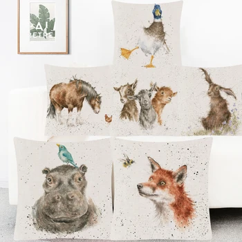 Hand Painting Animals Cushion Covers Dachshund Duck Fox Bird Owl Hare Cushion Cover Bedroom Linen Pillow Case
Hand Painting Animals Cushion Covers Dachshund Duck Fox Bird Owl Hare Cushion Cover Bedroom Linen Pillow Case