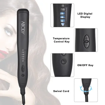 Abody Electric Hair Straightening Comb Brush LED Digital Display Straightener Adjustable Temperature Negative Ion UK Plug
Abody Electric Hair Straightening Comb Brush LED Digital Display Straightener Adjustable Temperature Negative Ion UK Plug