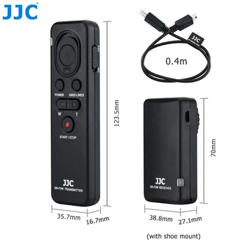 JJC RMT-VP1K Wireless Remote Control Controller for Sony RX100 VII VA V IV FDR-AX33 AX43 AX53 AX100 AX700 HDR-CX405 CX440 CX455 
JJC RMT-VP1K Wireless Remote Control Controller for Sony RX100 VII VA V IV FDR-AX33 AX43 AX53 AX100 AX700 HDR-CX405 CX440 CX455