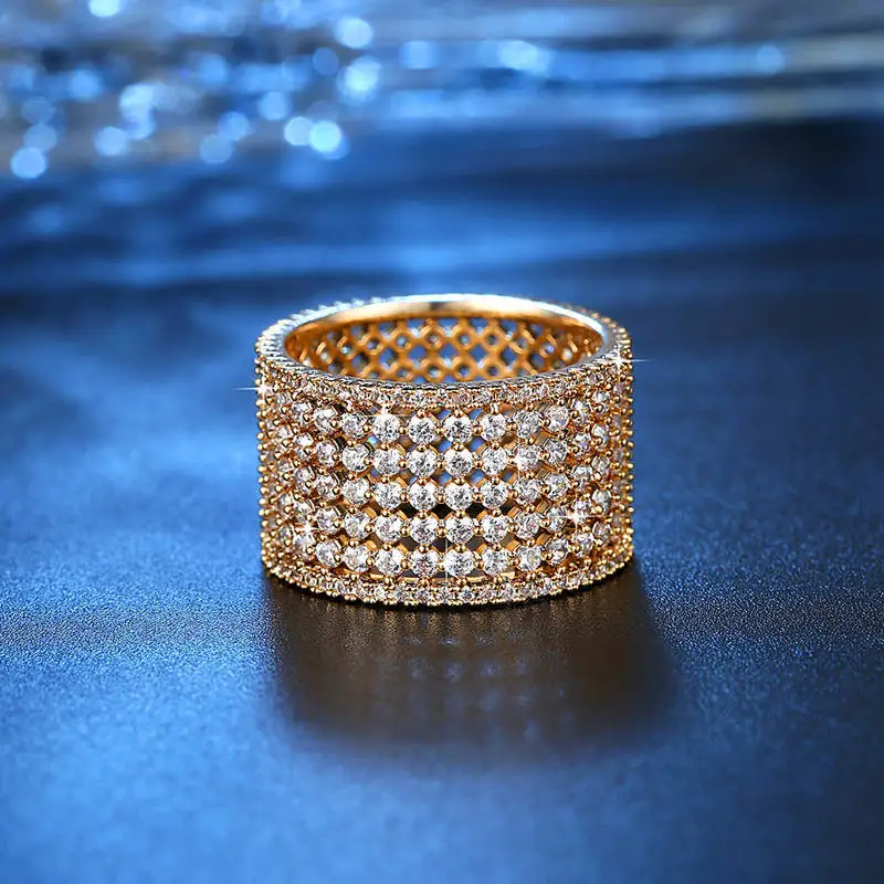 Anniversary Round multi-drill Crystal zircon White Gold / Gold / Rose Gold ring Lady ring 3D flash gems Wedding Fashion item
Anniversary Round multi-drill Crystal zircon White Gold / Gold / Rose Gold ring Lady ring 3D flash gems Wedding Fashion item
