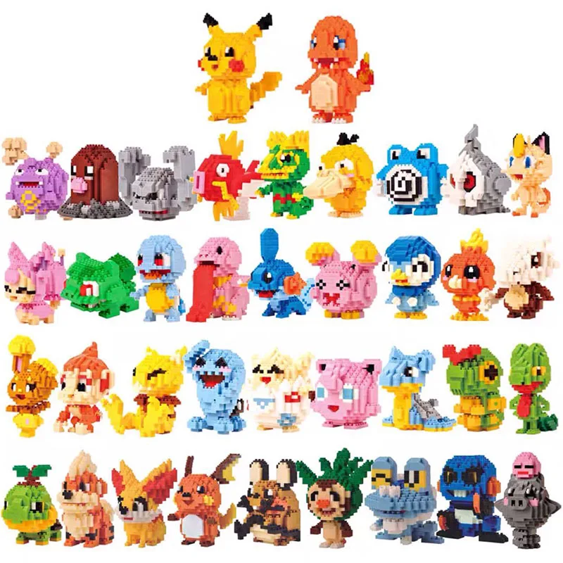 DIY Mini Diamond Blocks Building Japanese Anime Cartoon Model Pikachue Diamond Block Plastic Cube Toy for children gifts
DIY Mini Diamond Blocks Building Japanese Anime Cartoon Model Pikachue Diamond Block Plastic Cube Toy for children gifts