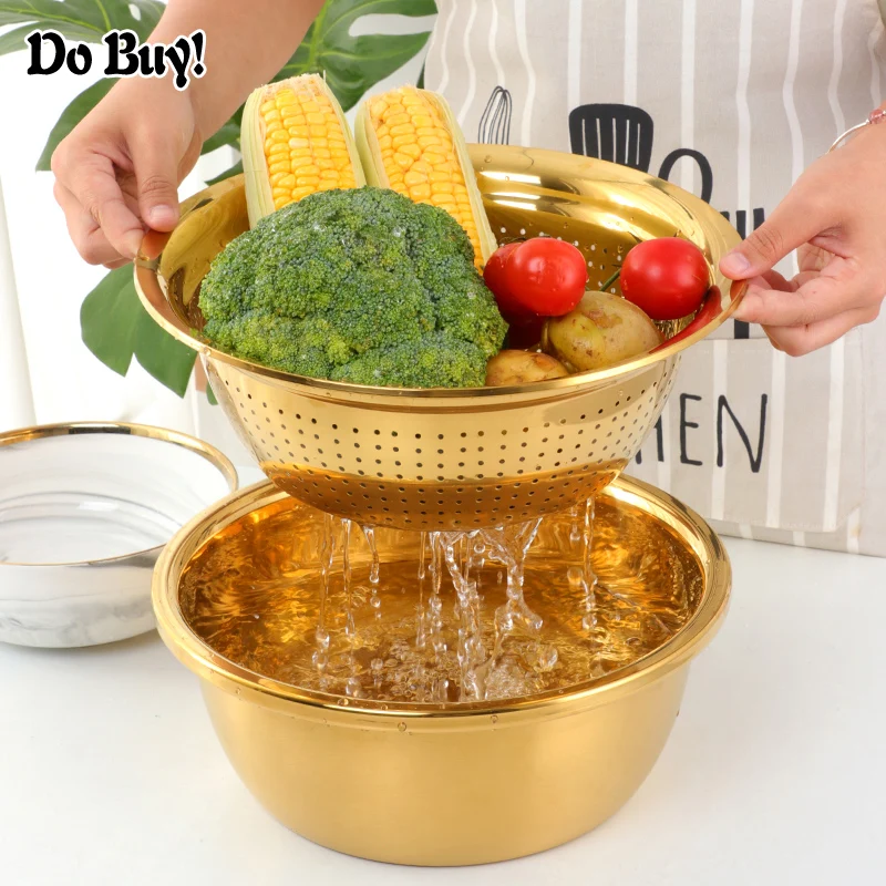3PCS/Set Stainless Steel Vegetable Slicer Potato Grater Cucumber Carrot Fruit Peeler Kitchen Strainer Rice Washing Basin Utensil 
3PCS/Set Stainless Steel Vegetable Slicer Potato Grater Cucumber Carrot Fruit Peeler Kitchen Strainer Rice Washing Basin Utensil
