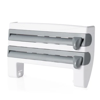 Multi-function Cling Film Cutter Wall Holder Cling Film Tin Foil Paper Roll Authentic Wall Mounted Roll Dispenser
Multi-function Cling Film Cutter Wall Holder Cling Film Tin Foil Paper Roll Authentic Wall Mounted Roll Dispenser
