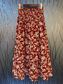 2020 Spring and Summer New Women's Elastic Prints Color Wild Long Skirt 418
2020 Spring and Summer New Women's Elastic Prints Color Wild Long Skirt 418