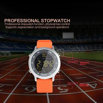 Waterproof Smart Watch Alarm Wearable Devices For iOS Android Phone EX18 Sport Smart Watch Pedometer 50m Depth
Waterproof Smart Watch Alarm Wearable Devices For iOS Android Phone EX18 Sport Smart Watch Pedometer 50m Depth