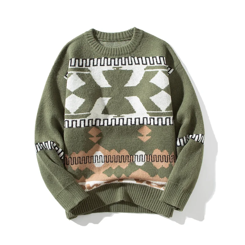 Men Hip Hop Sweater Fashion Print Vintage Retro Knitted Streetwear O-Neck Casual Male Pullover Autumn Winter Size S-3XL
Men Hip Hop Sweater Fashion Print Vintage Retro Knitted Streetwear O-Neck Casual Male Pullover Autumn Winter Size S-3XL