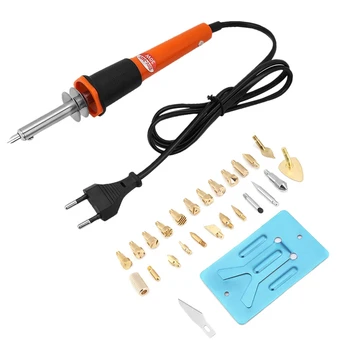 27Pcs/Set Wood Burning Pen Soldering Iron Pyrography Welding Kit Tool Diy Craft Carving Burner Tips Blade Stencils Set Eu Plug
27Pcs/Set Wood Burning Pen Soldering Iron Pyrography Welding Kit Tool Diy Craft Carving Burner Tips Blade Stencils Set Eu Plug