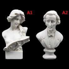 Maison de poupée Miniature meubles Simulation blanc résine buste Mini buste Sculpture Statue semblant jouer maison jouets pour enfants enfants(China)