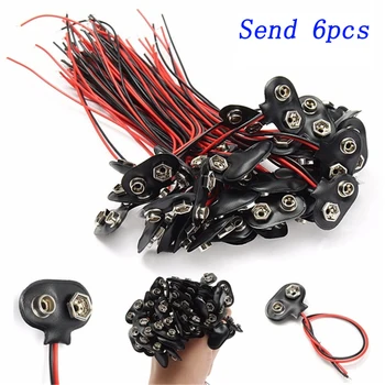 6 Pcs Snap Snap On 9V (9 Volt) Battery Clip Connector T Type Black Battery Buckle Holder Clip
6 Pcs Snap Snap On 9V (9 Volt) Battery Clip Connector T Type Black Battery Buckle Holder Clip