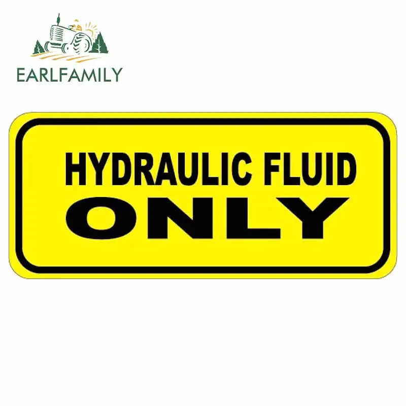 EARLFAMILY 13cm x 5.6cm for HYDRAULIC FLUID ONLY Car Stickers Personality Vinyl Auto Decals Waterproof Car Assessoires
EARLFAMILY 13cm x 5.6cm for HYDRAULIC FLUID ONLY Car Stickers Personality Vinyl Auto Decals Waterproof Car Assessoires