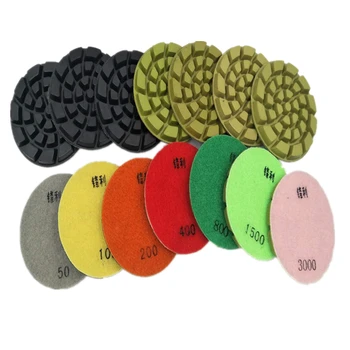 HT 4 Inch Resin Bond Polishing Pads High Sharpness Diamond Flexible Polishing Disc for Concrete Terrazzo Floor 12PCS
HT 4 Inch Resin Bond Polishing Pads High Sharpness Diamond Flexible Polishing Disc for Concrete Terrazzo Floor 12PCS
