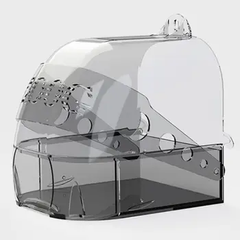 Multifunction Hanging Bird Bath Box Adjustable Large with Clear View Transparent Q39B
Multifunction Hanging Bird Bath Box Adjustable Large with Clear View Transparent Q39B