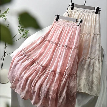 2020 Summer Skirt Long White Skirts Women High Waist Chiffon Pleated Long Tulle Mesh Skirt Maxi Women's Summer Skirts Woman K537
2020 Summer Skirt Long White Skirts Women High Waist Chiffon Pleated Long Tulle Mesh Skirt Maxi Women's Summer Skirts Woman K537
