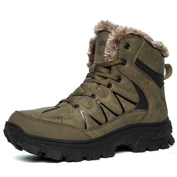 Super Warm Men's Winter Pu Leather Ankle Boots Men Winter Waterproof Non-slip Snow Boots Leisure Motorcycle Shoes Hiking shoes
Super Warm Men's Winter Pu Leather Ankle Boots Men Winter Waterproof Non-slip Snow Boots Leisure Motorcycle Shoes Hiking shoes