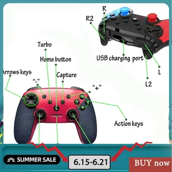 Bluetooth Wireless Controller Remote Gamepad For Nintend Switch Console For Android Smarthone For PC Controle Joystick Gift Toy
Bluetooth Wireless Controller Remote Gamepad For Nintend Switch Console For Android Smarthone For PC Controle Joystick Gift Toy