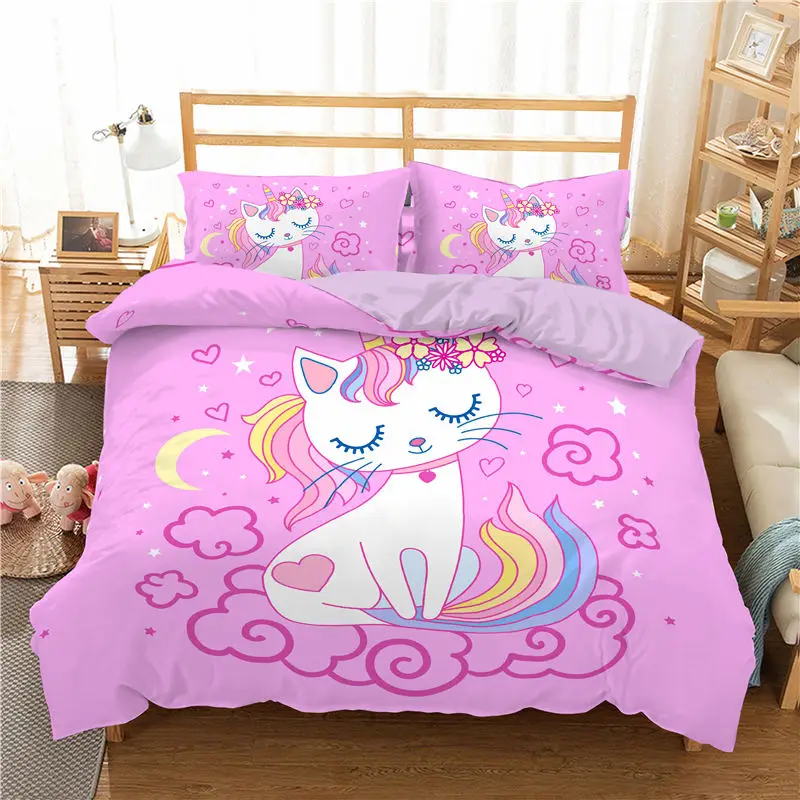 ZEIMON Cartoon Cat 3D Duvet Covers Set With Pillow Case Alpaca Print Bedding Sets Queen King Size Bed Clothes Microfiber Bed Set
ZEIMON Cartoon Cat 3D Duvet Covers Set With Pillow Case Alpaca Print Bedding Sets Queen King Size Bed Clothes Microfiber Bed Set