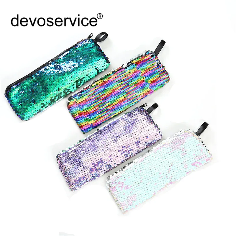 1pc New Sequin Pencil Case Flash Magic Sequin Multi-function Pen Bag Girl Handbags Sundries Cosmetic Bag School Student Supplies
1pc New Sequin Pencil Case Flash Magic Sequin Multi-function Pen Bag Girl Handbags Sundries Cosmetic Bag School Student Supplies