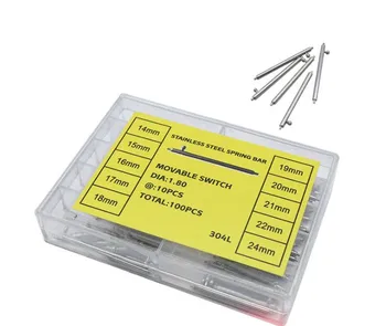 Assortment of 100pcs Stainless Steel Single Quick Release Spring Bar Set 1.5/1.8mm Diameter
Assortment of 100pcs Stainless Steel Single Quick Release Spring Bar Set 1.5/1.8mm Diameter