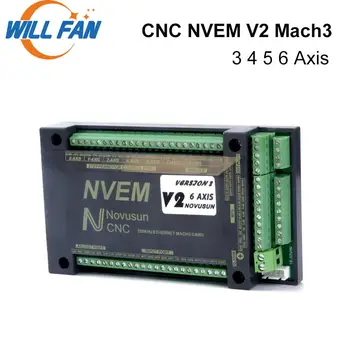 Will Fan NVEM V2 Mach3 Controller Card 3 4 5 6 Axis For CNC Router Engraving Machine 300KHz Ethernet Port CNC Kit
Will Fan NVEM V2 Mach3 Controller Card 3 4 5 6 Axis For CNC Router Engraving Machine 300KHz Ethernet Port CNC Kit