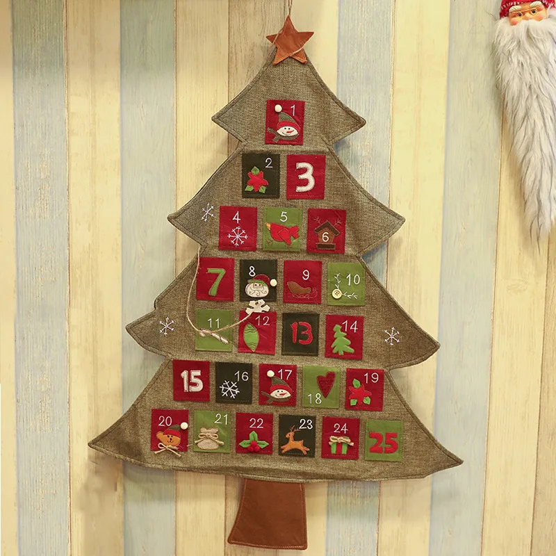 Christmas Countdown Advent Calendar Xmas Tree Burlap Felt Hanging Ornaments Hotel Home Pendant Decorations New Year Gifts
Christmas Countdown Advent Calendar Xmas Tree Burlap Felt Hanging Ornaments Hotel Home Pendant Decorations New Year Gifts