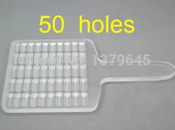 manual capsule counter x 50 holes: 2 for capsule size 00, 2 for capsule size 0 and 2 for capsules size 3.
manual capsule counter x 50 holes: 2 for capsule size 00, 2 for capsule size 0 and 2 for capsules size 3.