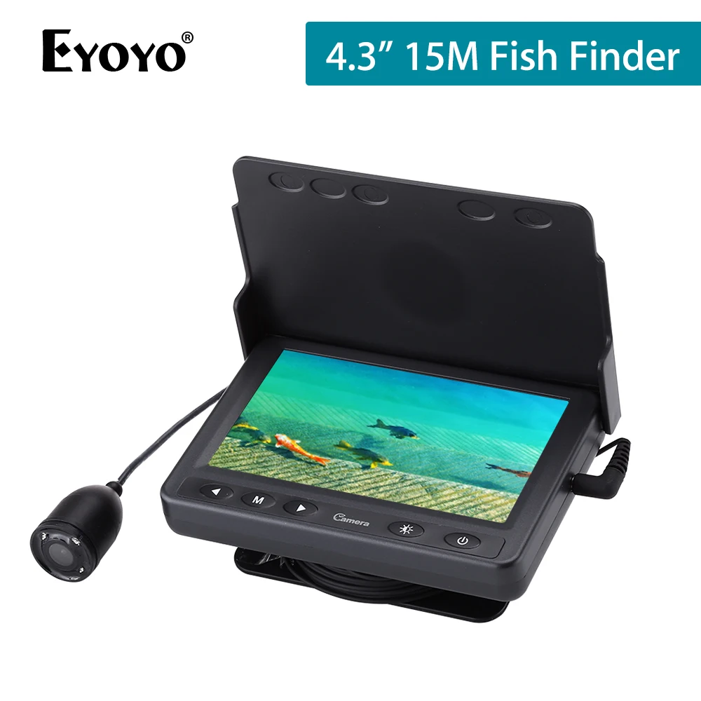 Eyoyo 15M 1000TVL Fish Finder Underwater Ice Fishing Camera Echo Sound 4.3" LCD Monitor Infrared IR LED Night Vision Camera
Eyoyo 15M 1000TVL Fish Finder Underwater Ice Fishing Camera Echo Sound 4.3" LCD Monitor Infrared IR LED Night Vision Camera