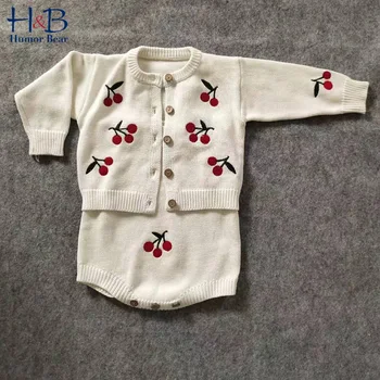 Humor Bear Baby Sweater 2020 Autumn Winter Cherry Embroidered Sweet Cute Long-Sleeved Top+Skirt 2pcs Suit Romper Jumpsuit
Humor Bear Baby Sweater 2020 Autumn Winter Cherry Embroidered Sweet Cute Long-Sleeved Top+Skirt 2pcs Suit Romper Jumpsuit