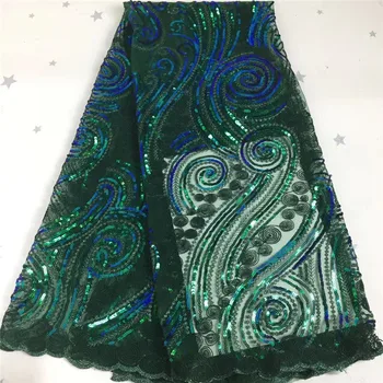 2020 green Lace Fabric for Dresses Latest Nigerian French Tulle Lace with Sequin High Quality African Sequins Lace Fabric
2020 green Lace Fabric for Dresses Latest Nigerian French Tulle Lace with Sequin High Quality African Sequins Lace Fabric