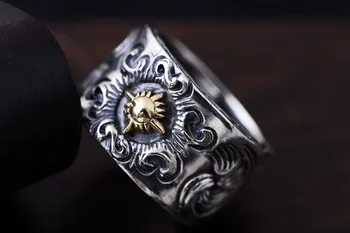 925 Sterling Silver Sun Ring Mens Biker Punk Ring Rings Jewelry A3933
925 Sterling Silver Sun Ring Mens Biker Punk Ring Rings Jewelry A3933