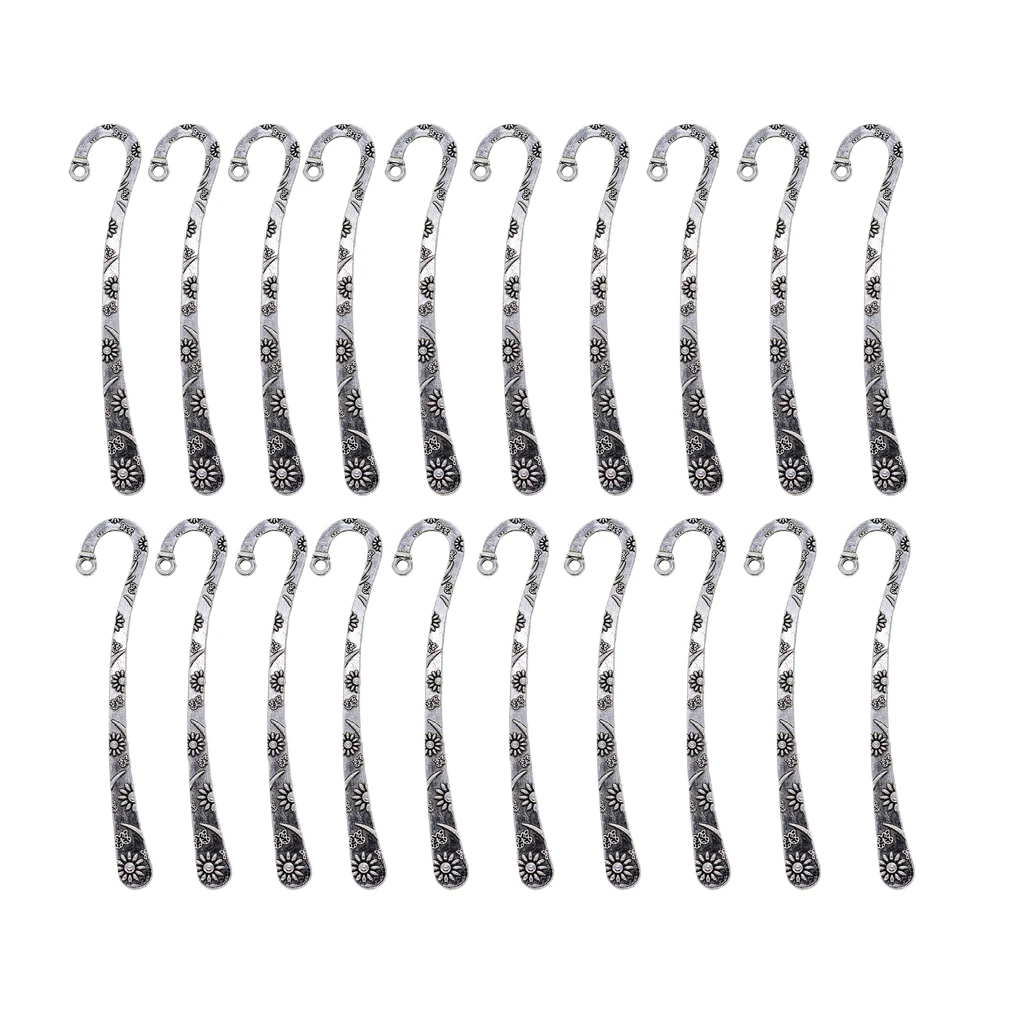 20x Tibetan Metal Bookmarks Book Mark with Hook Jewelry Findings DIY Pendant 20x Tibetan Metal Bookmarks Book Mark with Hook Jewelry Findings DIY Pendant